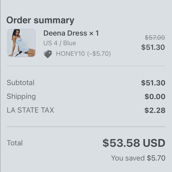 SOLD Deena Dress - Picture 7 of 7